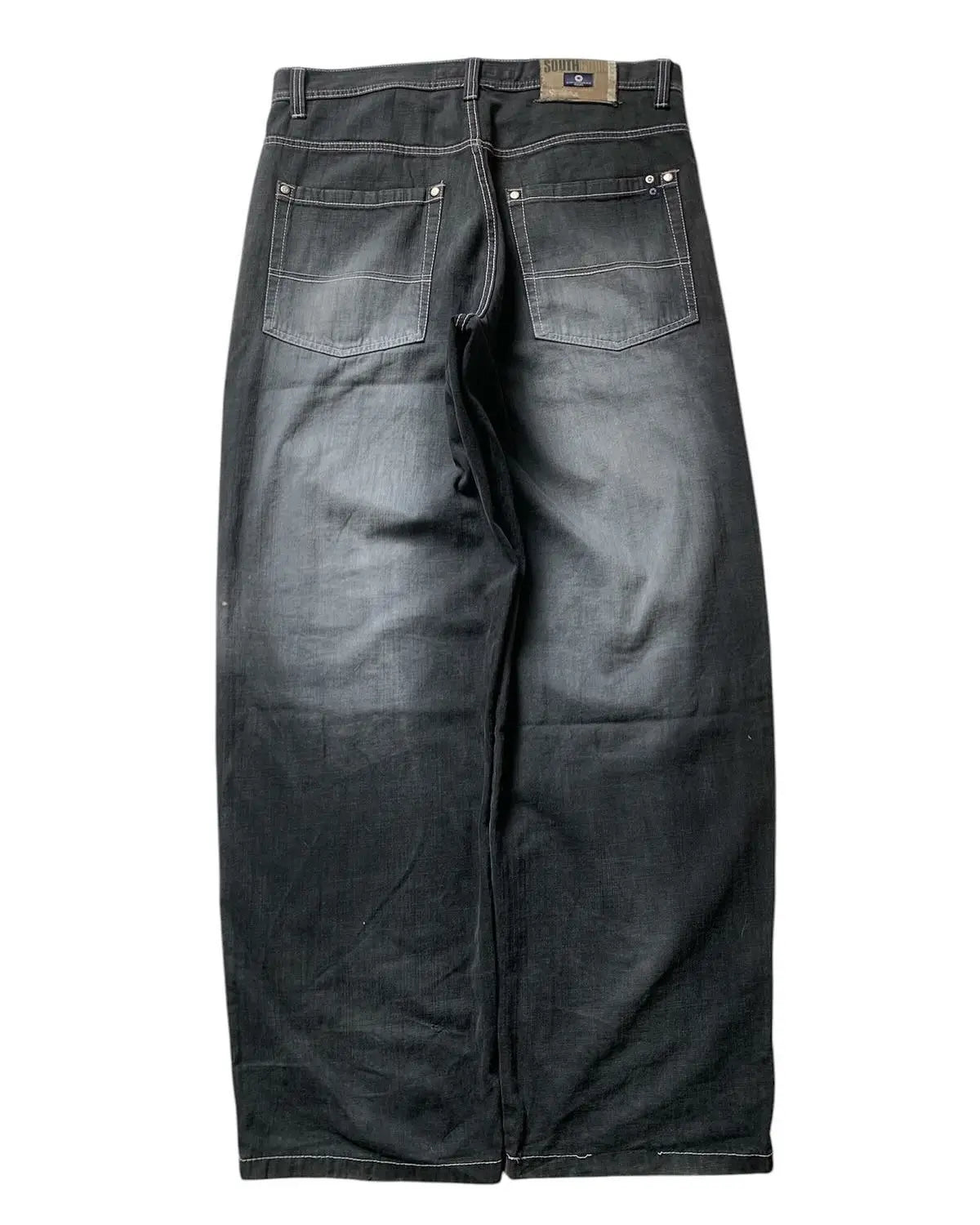 New Retro wash Southpole Jeans Loose Jeans Men's and Women's Y2K Harajuku Gothic Hip Hop Skateboard Pants Streetwear women